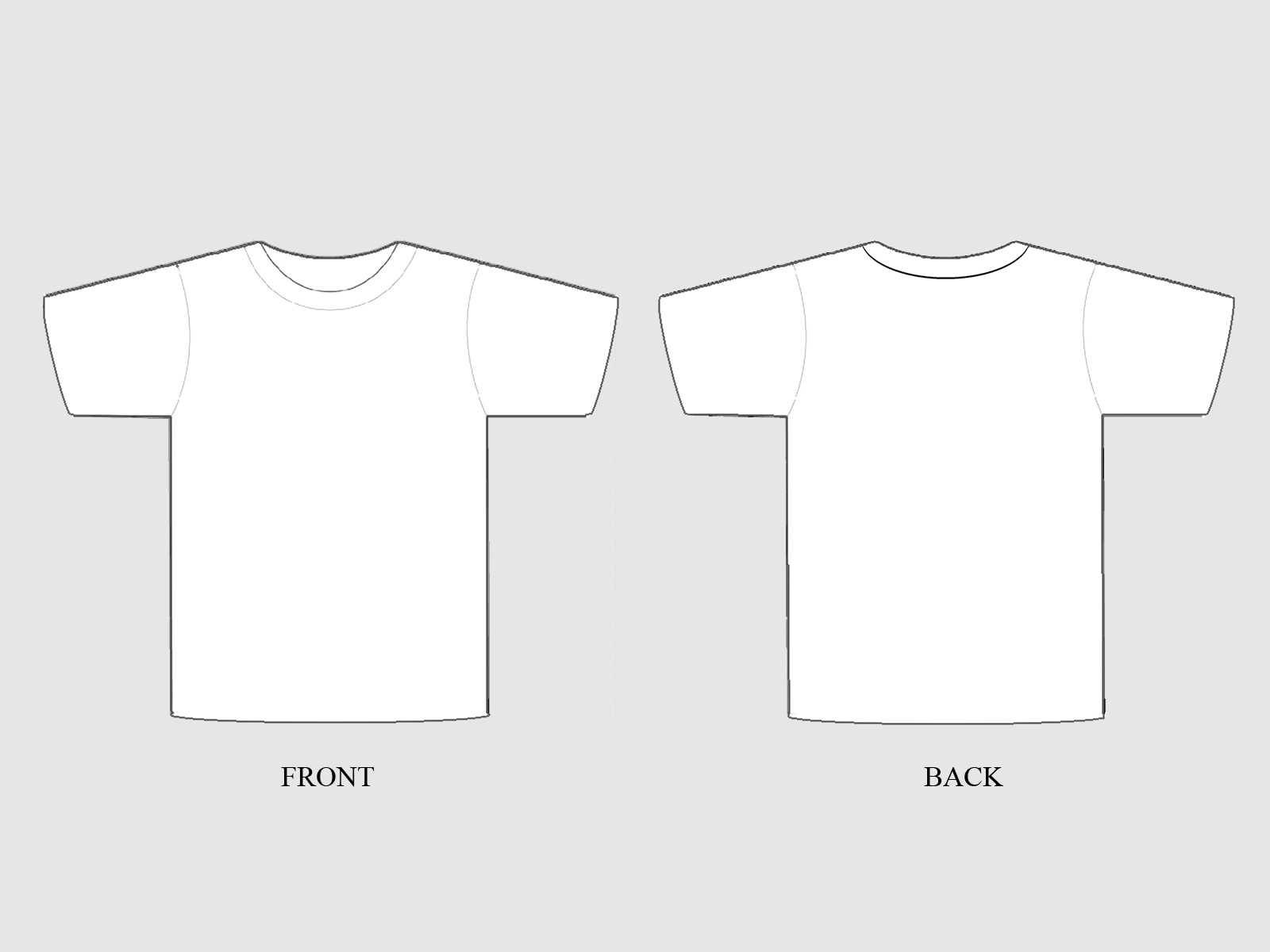 Free T-Shirt Template Pdf